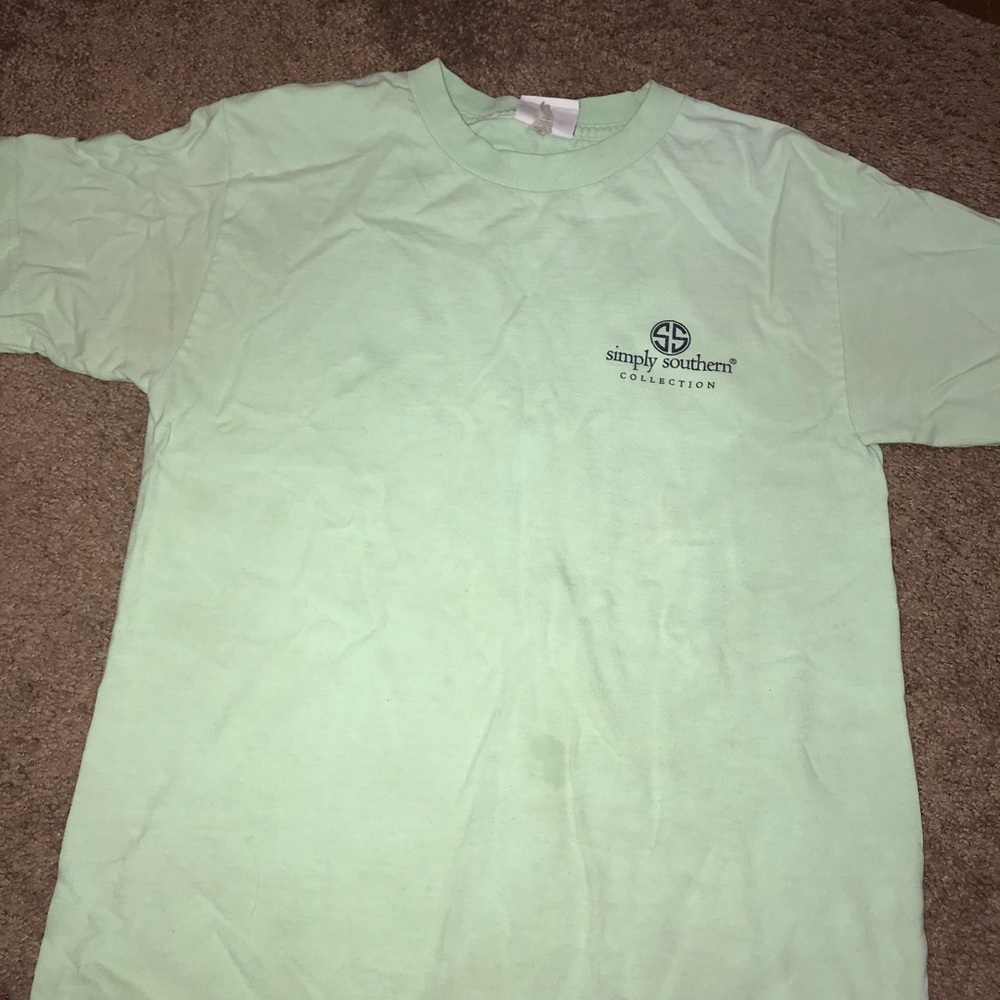 Green simply southern tshirt